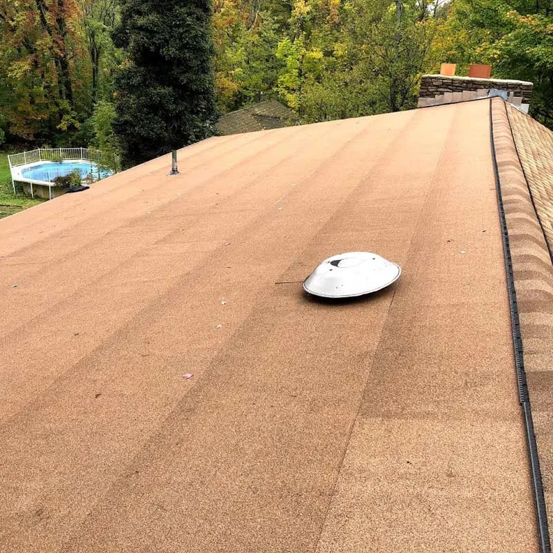 Completed roofing project